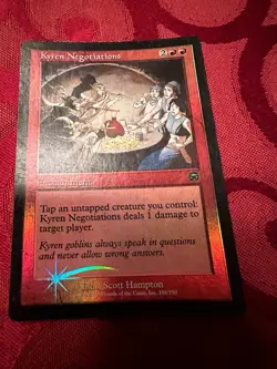 MTG - Kyren Negotiations - Mercadian Masques - Foil - NM - Free Shipping! - Image 1