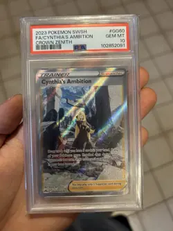 Pokemon Cynthia's Ambition Crown Zenith Galarian Gallery GG60 PSA 10 - Image 1