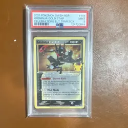 Pokemon Greninja Star Gold Star Holo Promo SWSH144 Sword & Shield PSA 9 Card - Image 1