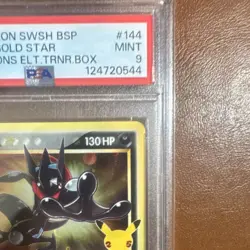 Pokemon Greninja Star Gold Star Holo Promo SWSH144 Sword & Shield PSA 9 Card - Image 5