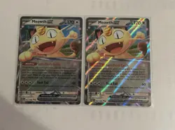 2x Meowth ex 62/88 Double Rare Pokemon Perfect Order 2026 NM - Image 1