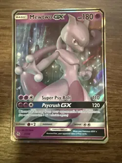 Pokemon TCG Mewtwo-GX 31/68 Hidden Fates Holo NM - Image 1
