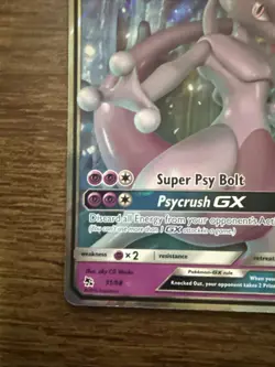 Pokemon TCG Mewtwo-GX 31/68 Hidden Fates Holo NM - Image 4