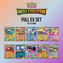 Complete English Mega Evolution EX Set 10 X Cards Pokemon TCG - Image 1