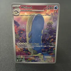 Pokemon TCG Wailord Illustration Rare Card Journey Together 162/159 - Image 1