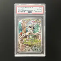 PSA 10 Meowth 192/SV-P Gem Mint Pokemon Card Japanese Generations Deck TCG - Image 1