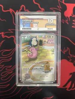 Ace 10 Chansey 187/167 Twilight Masquerade Illustration Rare Pokemon TCG MINT - Image 1
