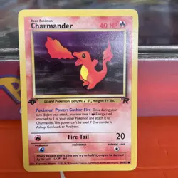 Pokemon TCG Charmander 50/82 1st Edition Team Rocket Common WOTC 1999 Vintage - Image 3