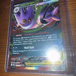 Mega Gengar EX 125 Ascended Heroes NM Pokemon Full Art Double Rare Holo - Image 3