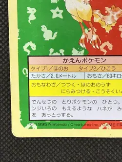 Pokemon Card Japanese Moltres No. 146 Top sun Topsun Nintendo 1995 Green Back - Image 5