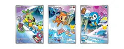 Pokemon First Partners Illustration Collection Sinnoh: Turtwig, Chimchar, Piplup - Image 1