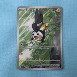 Pokemon TCG Black Bolt English Emolga 112/086 Illustration Rare - Image 1