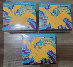 Pokemon TCG Ascended Heroes Elite Trainer Box ETB New Factory Sealed (Lot of 3) - Image 1