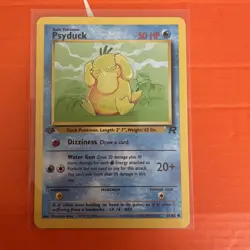 Pokemon TCG Psyduck 65/82 1st Edition Team Rocket Common WOTC 2000 Vintage - Image 1