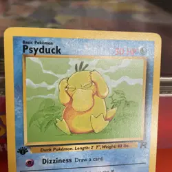 Pokemon TCG Psyduck 65/82 1st Edition Team Rocket Common WOTC 2000 Vintage - Image 4
