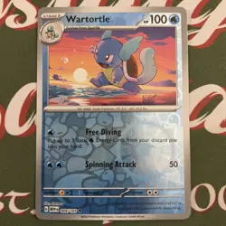 Pokemon TCG: Scarlet & Violet 151 - Reverse Holo 008/165 Wartortle Pack Fresh NM - Image 2