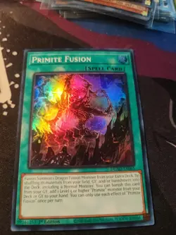 Yugioh! LP Primite Fusion - DUAD-EN065 - Super Rare - 1st Edition Lightly Played - Image 1