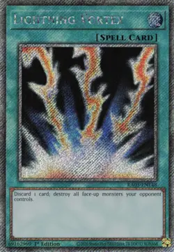 Yugioh Lightning Vortex RA03-EN148 - Platinum Secret Rare - Image 1