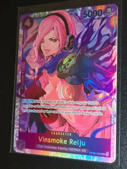 Vinsmoke Reiju OP06-069 SR Super Rare ONE PIECE TCG CCG Card Game NM + - Image 1