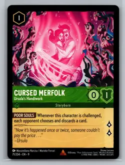 Cursed Merfolk - Ursula's Handiwork 71/204 Disney Lorcana Fabled Rare NM - Image 1
