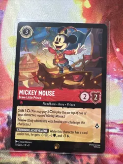 Disney Lorcana Disney Mickey Mouse 111/204 Fabled Mint Condition Rare - Image 1