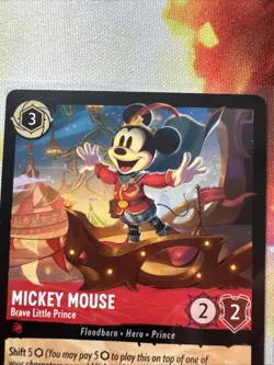Disney Lorcana Disney Mickey Mouse 111/204 Fabled Mint Condition Rare - Image 2