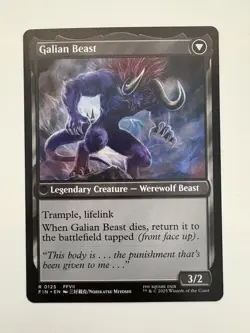 Vincent Valentine / Galian Beast MTG Magic the Gathering Card NM Near Mint FIN - Image 2