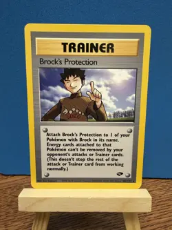 Pokemon TCG Brock’s Protection 101/132 Gym Challenge Unlimited Vintage WOTC Card - Image 1