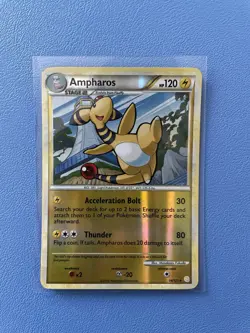 Ampharos 14/123 Reverse Holo HeartGold SoulSilver Pokemon Card Moderately Played - Image 1