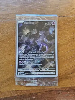 MEWTWO SVP 052 Scarlet Violet 151 Promo Illustration Rare Pokemon Card SEALED - Image 1