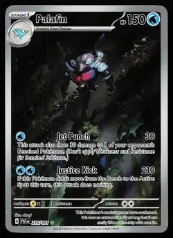Palafin 225/091 Holo Illustration Rare Paldean Fates Pokemon Card - Image 1