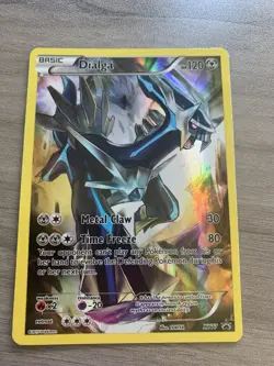 Pokemon Dialga XY77 Black Star Promo Rare Holo Card 2015 Full Art - Image 2