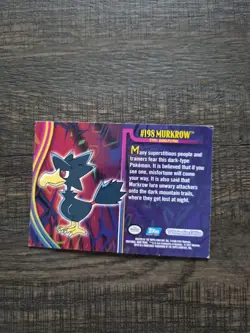 Pokemon Card - Murkrow #198 - Johto Series - Topps - Image 2