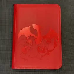Pokemon TCG Ultra Pro Charizard 9-Pocket Zippered Pro-Binder Red Holds 360 Cards - Image 1