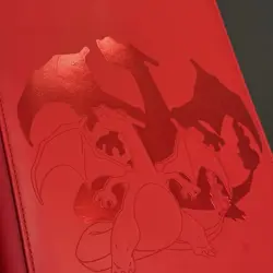 Pokemon TCG Ultra Pro Charizard 9-Pocket Zippered Pro-Binder Red Holds 360 Cards - Image 4