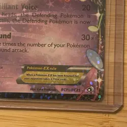 Pokemon TCG Card Legendary Treasures Radiant Collection Meloetta EX RC11/RC25 - Image 4