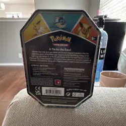 Pokemon Eevee Evolutions Jolteon V Tin Trading Card Game Standard Size - Image 2