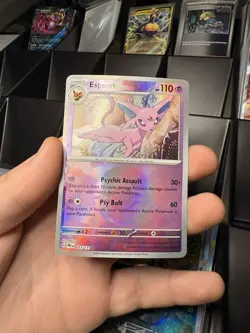 Pokemon Espeon Poke Ball 033/131 Sv: Prismatic Evolutions Rare Holo 110 HP Card - Image 2