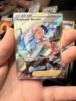 Pokemon Professor Burnet TG26/30 Silver Tempest Ultra Rare Holo Trainer Card - Image 1
