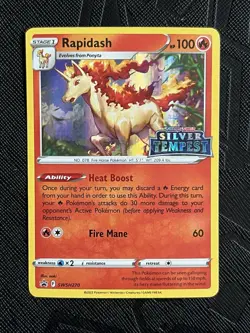 Pokemon TCG *STAMPED* Rapidash SWSH270 Silver Tempest Promo (English) - NM - Image 3