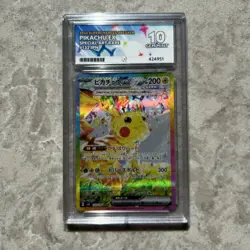 Gem Mint Pikachu EX Japanese Supercharged Breaker Card 132/106 Pokemon SAR - Image 1