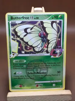 HP Pokemon Butterfree FB Holo League Promo Platinum Supreme Victors 17/147 - Image 1