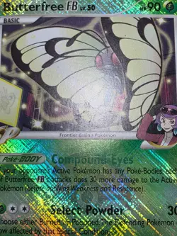 HP Pokemon Butterfree FB Holo League Promo Platinum Supreme Victors 17/147 - Image 5