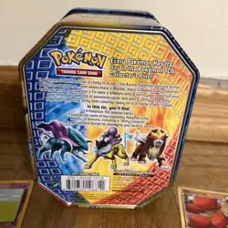 Pokemon Suicune 2010 Tin With 84 Assorted Playing Cards 820650106811 - Image 5