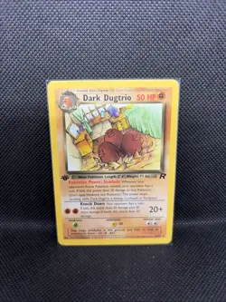 Pokemon Dark Dugtrio 1st Edition 23/82 Team Rocket LP - Image 1