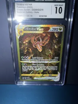 Pokemon Giratina VSTAR Crown Zenith Secret Rare Full Art #GG69 CGC 10 - Image 1