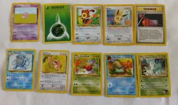 A Selection of 10 Vintage Pokemon Cards - Image 1