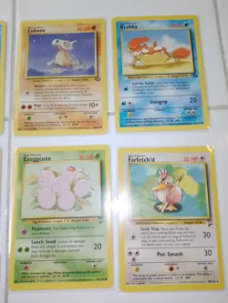 1999 Vintage Mixed Fossil, Baseset 2 Pokemon Card Lot - Image 3