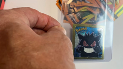 GENGAR 1999 POKEMON ARTBOX SERIES 1 Rare Gold Foil Embossed ANIME STICKER NM - Image 2