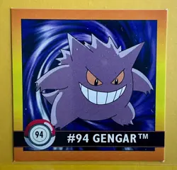 GENGAR VINTAGE 1996 - 1999 POKEMON ARTBOX SERIES 1 STICKER 2”x 2” NM-M - Image 1